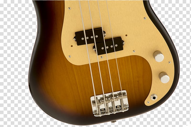 Fender Precision Bass Fender Mustang Bass Bass guitar Fender Musical Instruments Corporation, sunburst transparent background PNG clipart