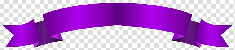 purple ribbon wall art, Silk, Purple Banner Long transparent background PNG clipart