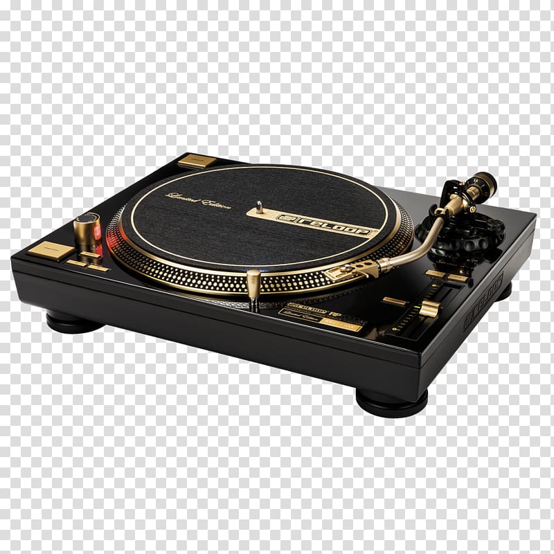 Disc jockey Gramophone Gold Direct-drive turntable Turntablism, Turntable transparent background PNG clipart