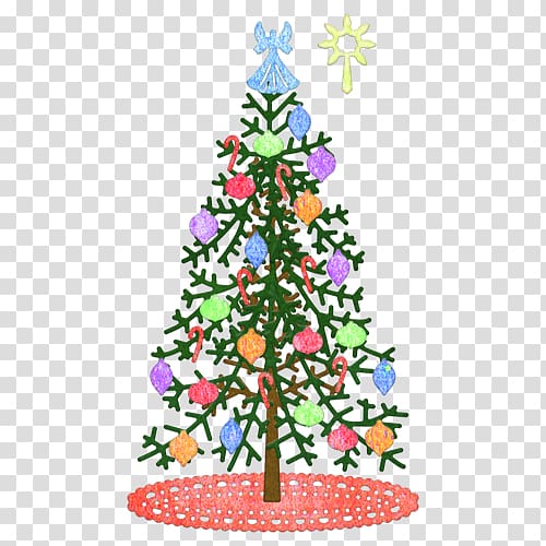 Christmas tree Christmas ornament Scrapbooking Paper, christmas tree transparent background PNG clipart