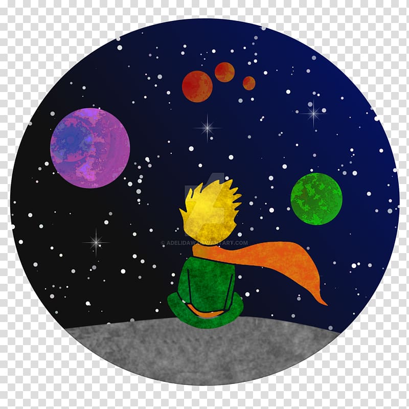 boy sitting on moon illustration, The Little Prince Drawing Painting Poster Art, The Little Prince transparent background PNG clipart