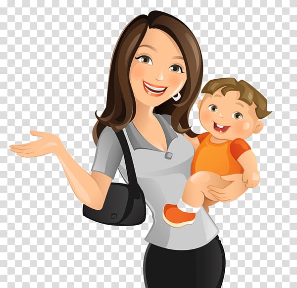 Mother , mom and kid transparent background PNG clipart