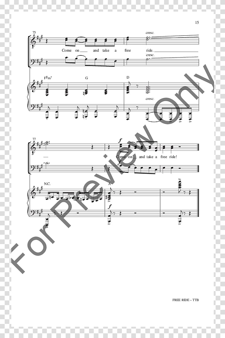 Sheet Music J.W. Pepper & Son Musical ensemble Trombone, sheet music transparent background PNG clipart