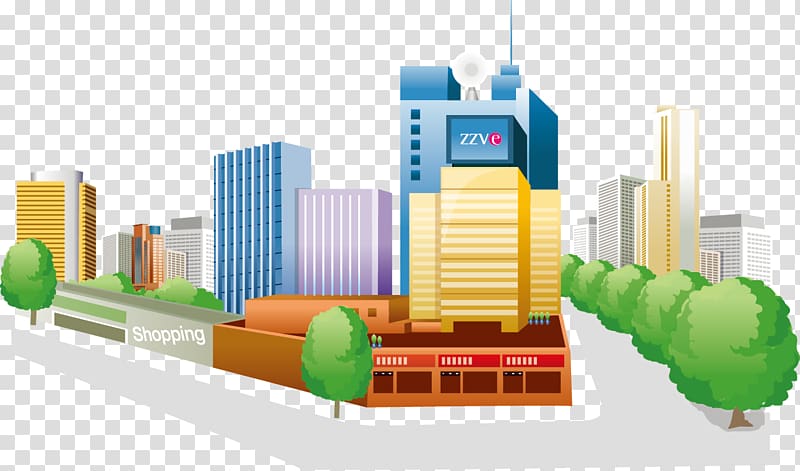 Urban area Rural area , bustling city area transparent background PNG clipart