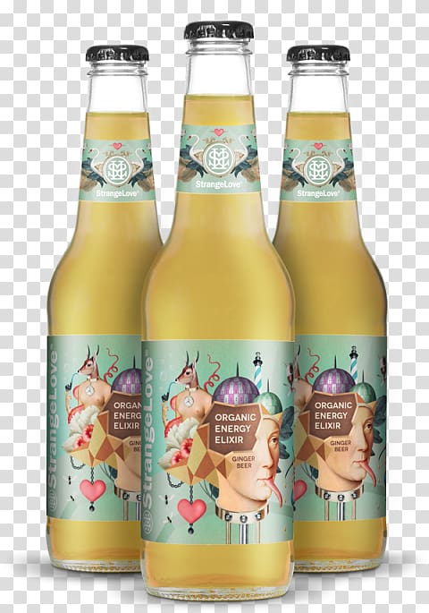 Beer bottle Ginger beer Fizzy Drinks Organic food, vietnamese young coconut water transparent background PNG clipart