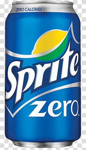 Sprite zero soda can, Sprite Zero Blue Can transparent background PNG clipart