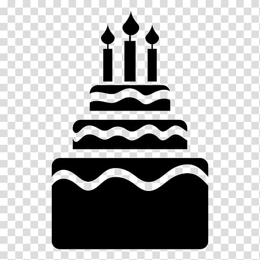 black 3-tier cake silhouette , Birthday cake Cupcake Tart Torta Chocolate cake, cakes transparent background PNG clipart