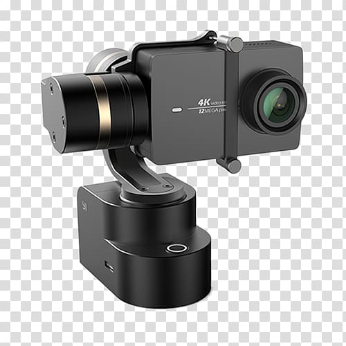 YI Technology YI 4K Action Camera Gimbal 4K resolution, Camera transparent background PNG clipart