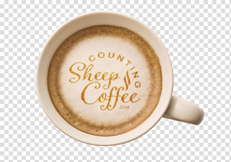 Coffee Latte art Cafe Caffè mocha, Counting Sheep transparent background PNG clipart