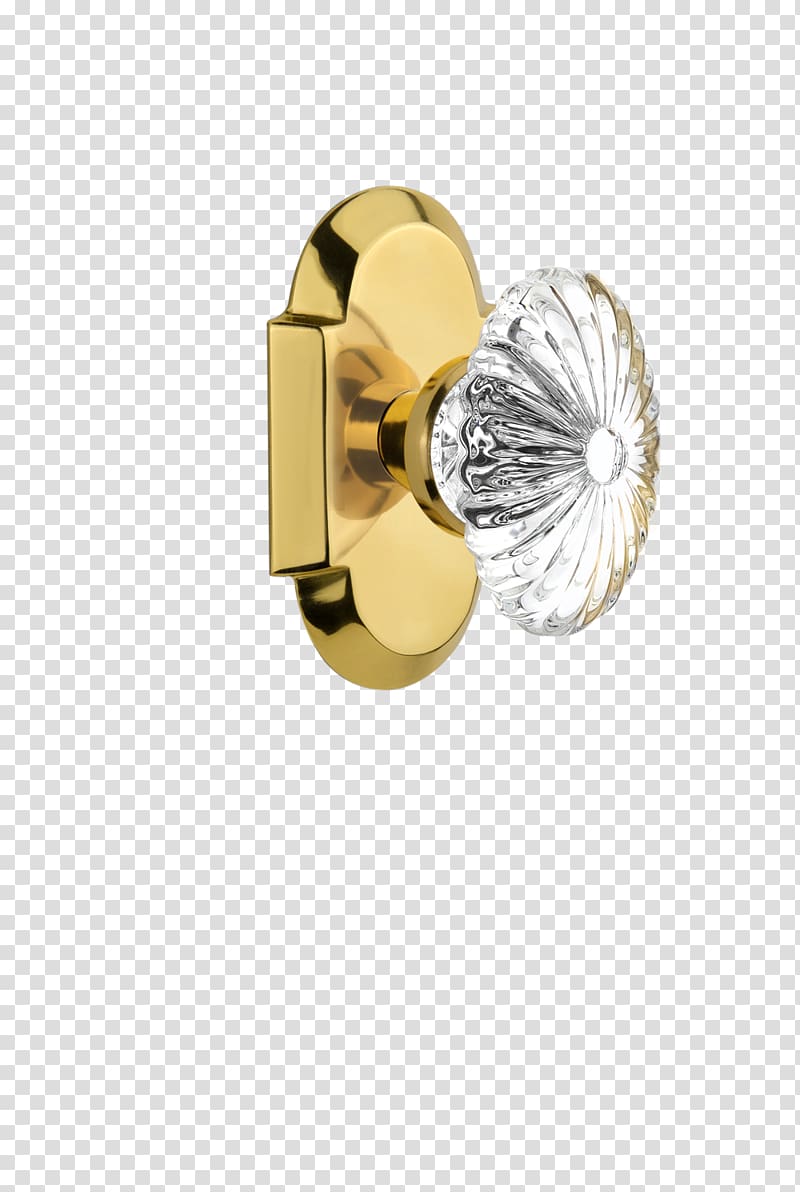 Door handle Glass Brass Lock, cottage transparent background PNG clipart