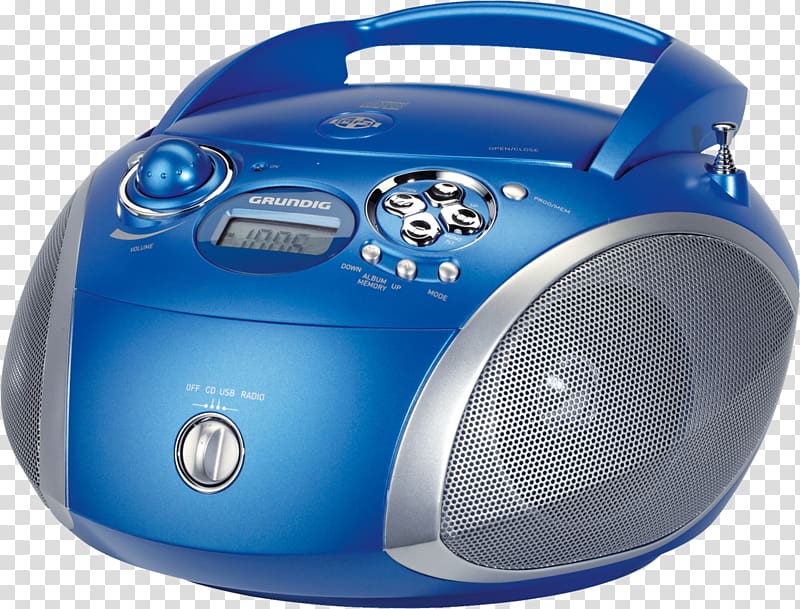 Grundig Radio Rcd 1445 Usb Boombox Compact disc, radio transparent background PNG clipart