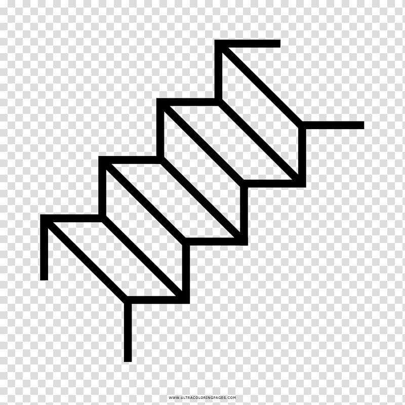 Drawing Stairs Pencil architectural element Sketch, stairs transparent background PNG clipart