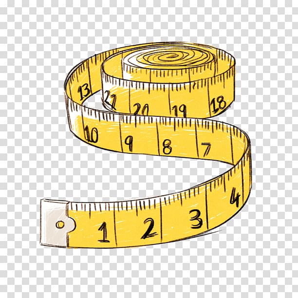yellow measuring tape illustration, Tape Measures Measurement Measuring instrument , tape measure transparent background PNG clipart