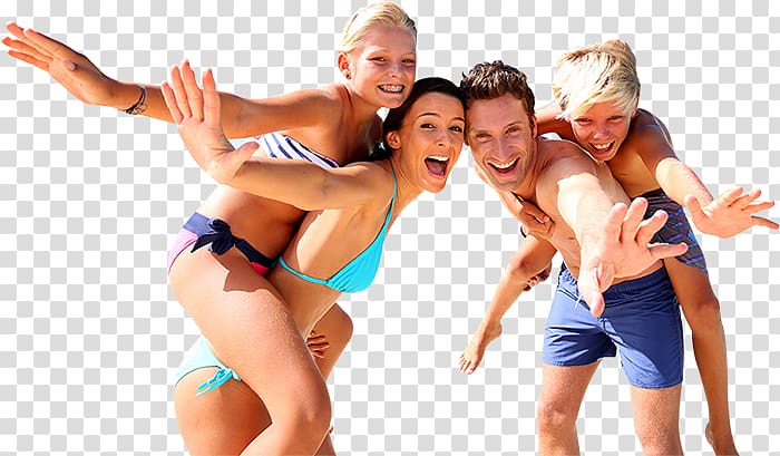Family Travel Child Hotel Vacation, people at the beach transparent background PNG clipart