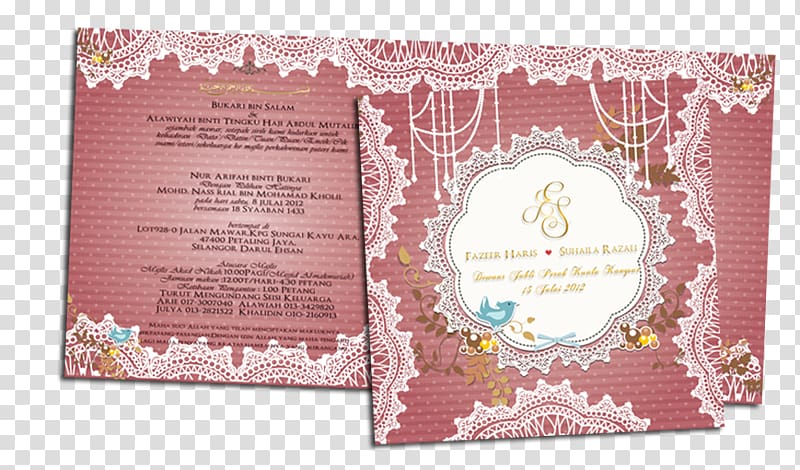 Color Kad kahwin Lovely Wedding invitation, KAD KAHWIN transparent background PNG clipart