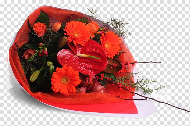 Floral design Cut flowers Flower bouquet Transvaal daisy, hand tied bouquet transparent background PNG clipart