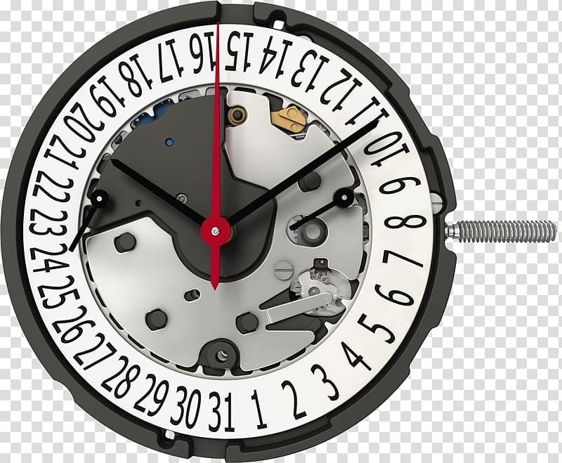 Quartz clock Ronda Movement Watch, life saving plate transparent background PNG clipart