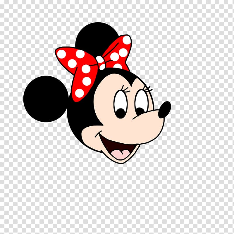 Minnie Mouse Cartoon Head shot Character, minnie mouse transparent background PNG clipart
