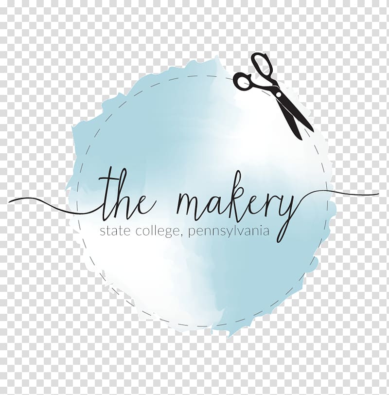 The Makery Logo State College Brand Artist, hand-painted food material transparent background PNG clipart