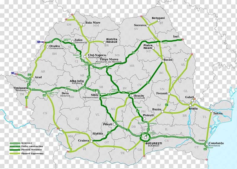 Rețeaua rutieră din România Bundesautobahn 3 A1 motorway Controlled-access highway Highways in Romania, road transparent background PNG clipart