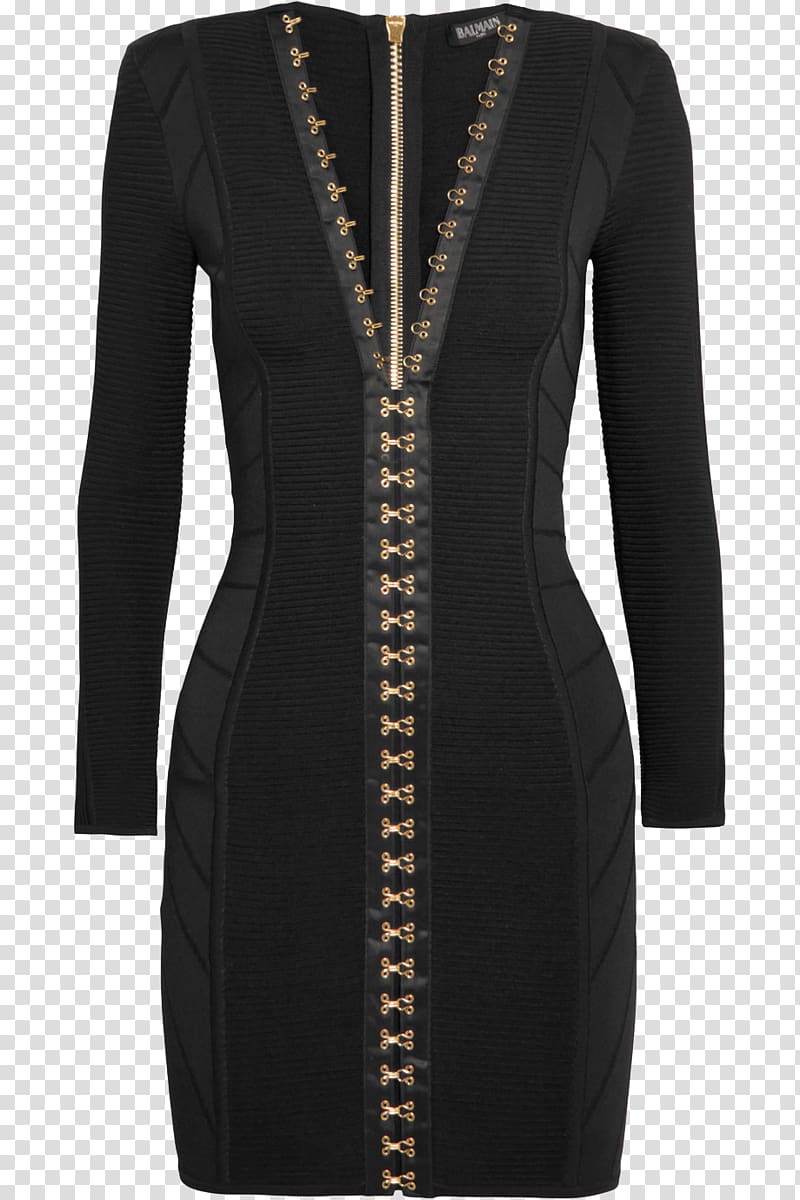 Little black dress Clothing Skirt Balmain, Ms. Black Dress transparent background PNG clipart