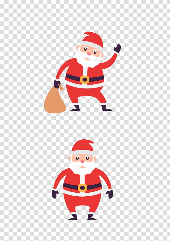 Santa Claus Action transparent background PNG clipart