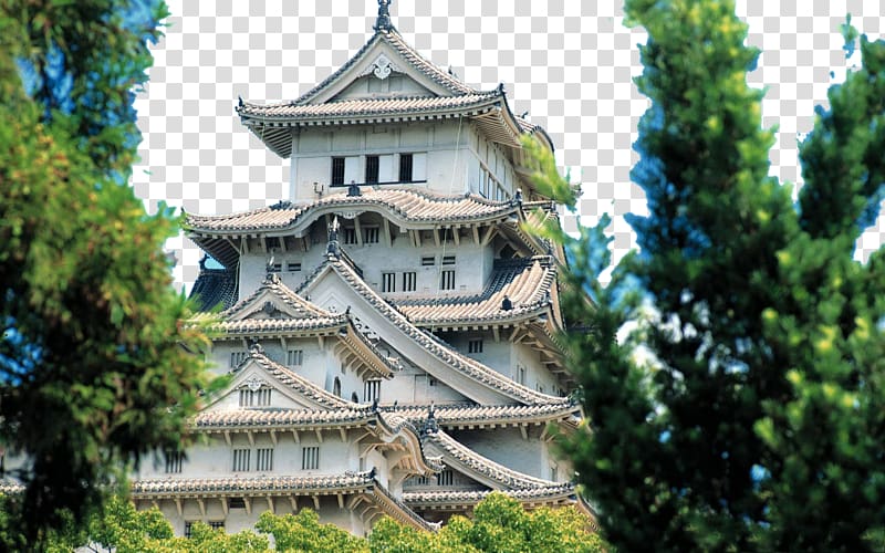 Himeji Castle Osaka Castle Hagi Castle Japanese castle, Osaka city transparent background PNG clipart