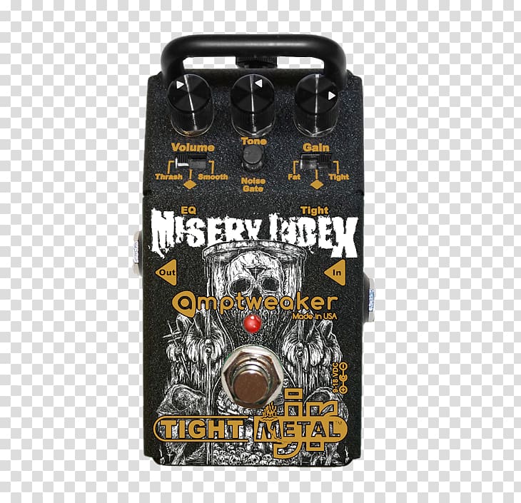Guitar amplifier Effects Processors & Pedals Misery Index Distortion, guitar transparent background PNG clipart