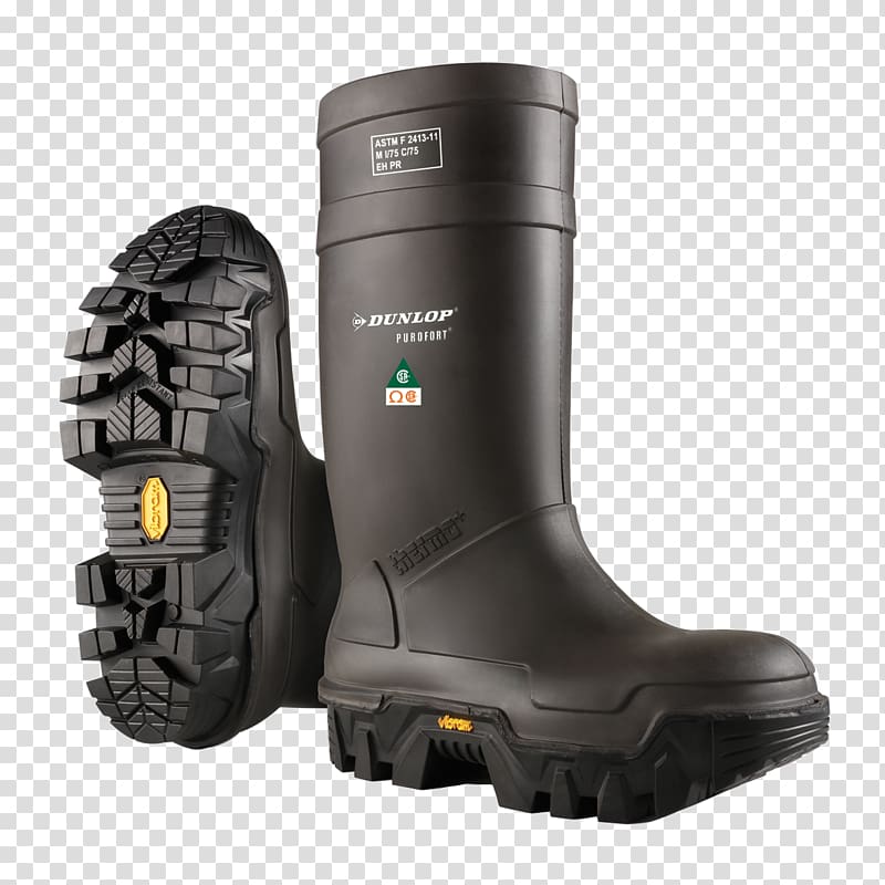 Steel-toe boot Wellington boot Vibram Lining, boot transparent background PNG clipart