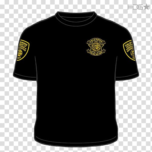 T-shirt California Department of Corrections and Rehabilitation Jailer Police officer, T-shirt transparent background PNG clipart
