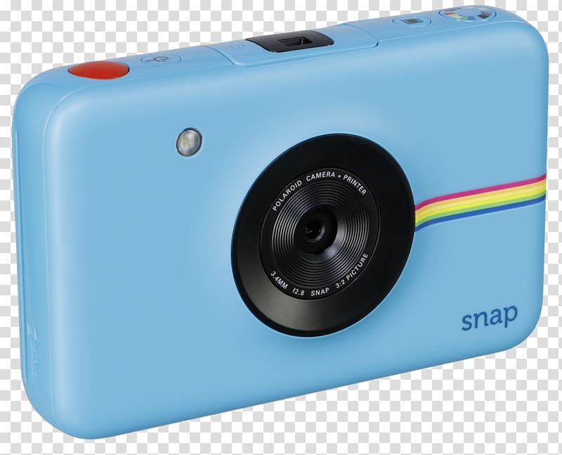 Polaroid Snap Point-and-shoot camera Instant camera, Camera transparent background PNG clipart