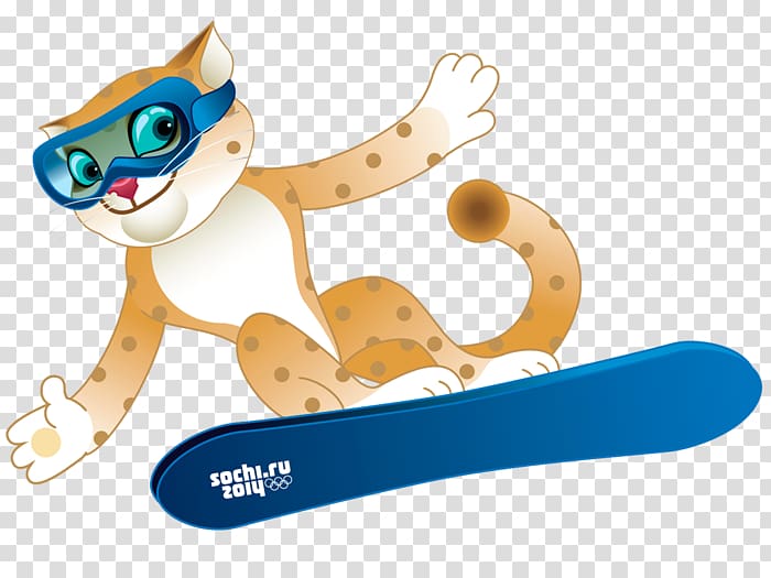 2014 Winter Olympics Sochi Cat Olympic Games Sport, Cat transparent background PNG clipart