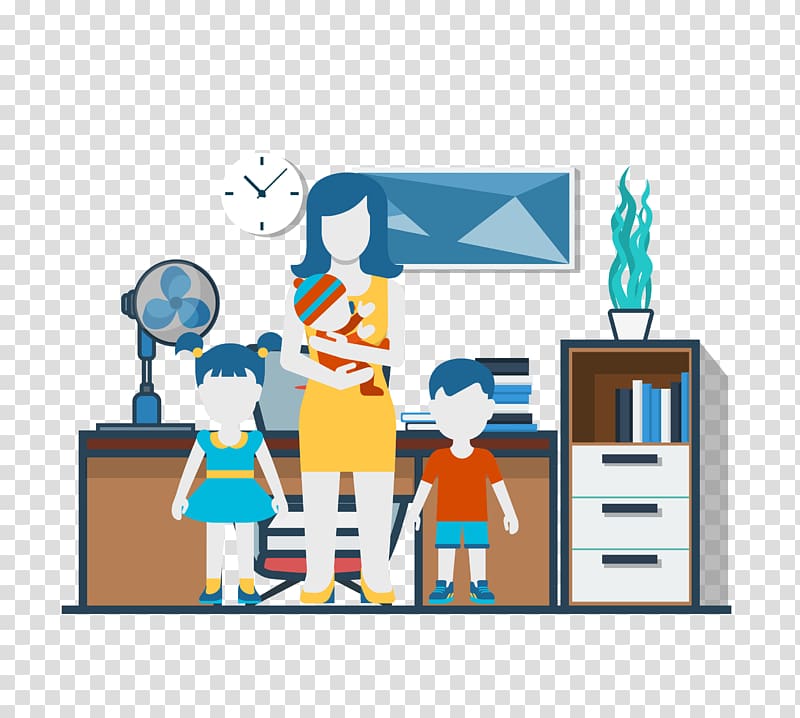 Cartoon Illustration, cartoon pattern simple graphic family life transparent background PNG clipart