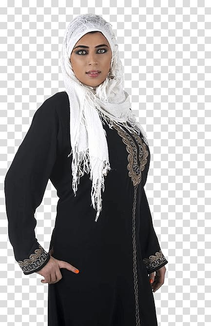 Costume Neck Black M, Traditional Arab transparent background PNG clipart