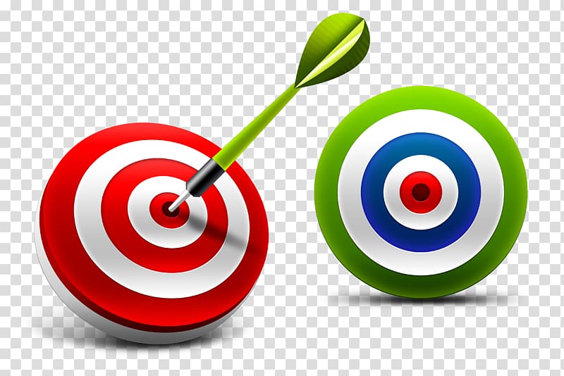 two red and green target boards art, Darts Bullseye Three-dimensional space Shooting target , target transparent background PNG clipart