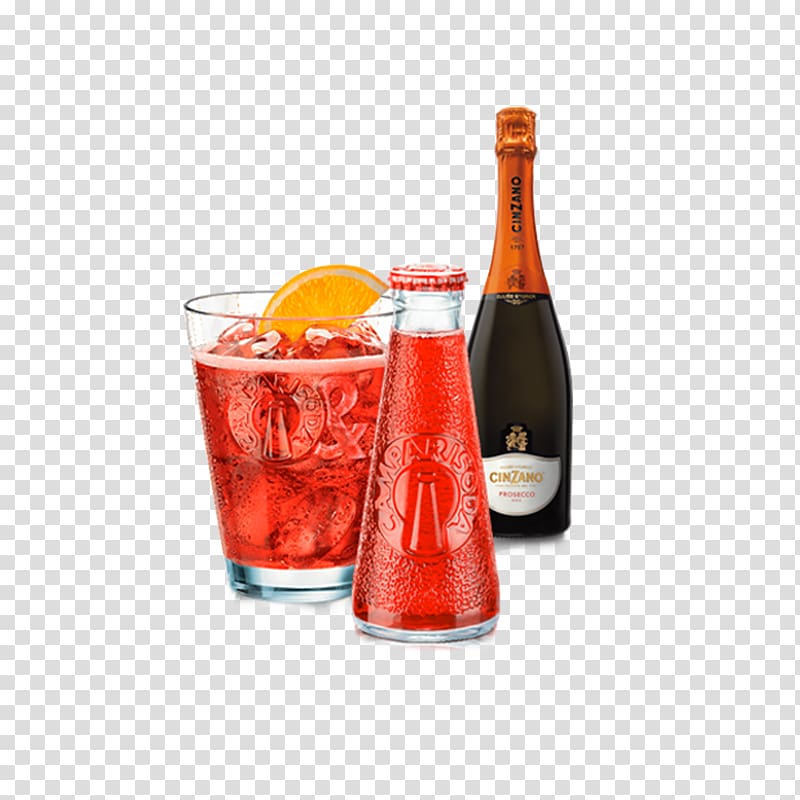 Tinto de verano Spritz Wine cocktail Negroni Campari, drink transparent background PNG clipart