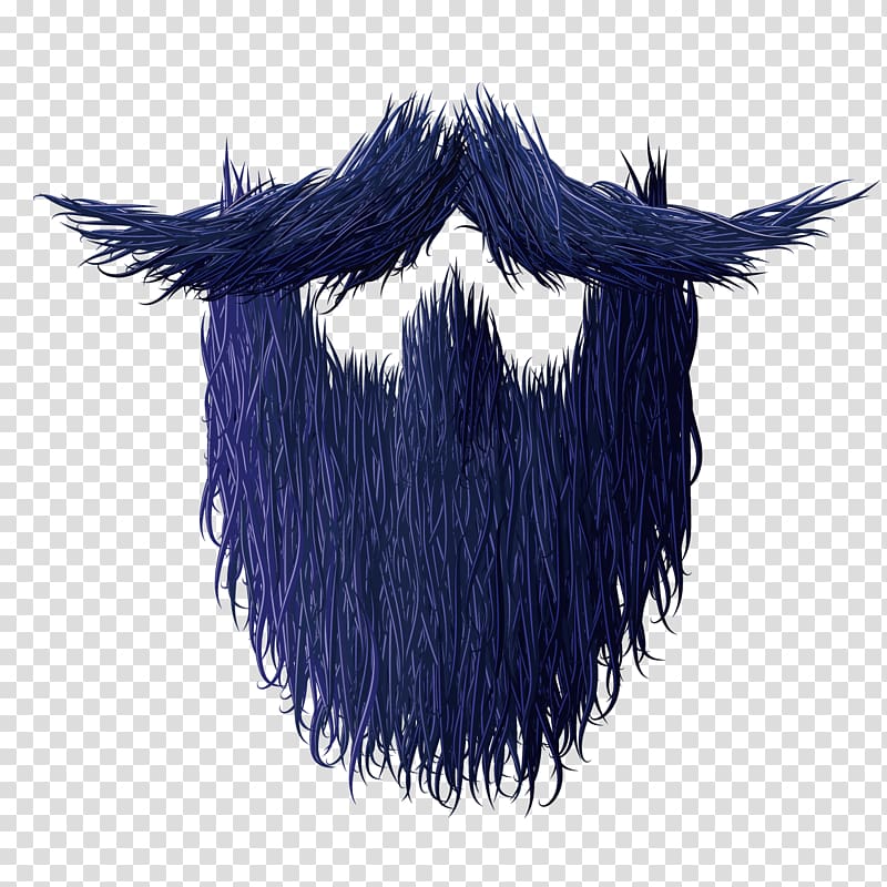 Shaving Beard Illustration, Blue Beard transparent background PNG clipart