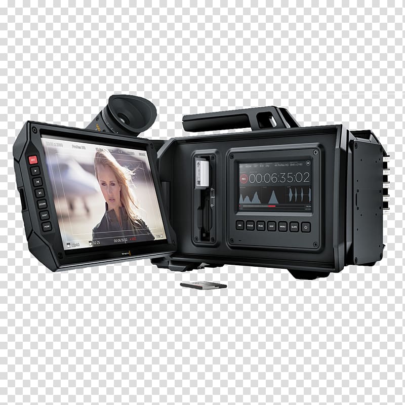Blackmagic URSA Mini 4K Canon EF lens mount Blackmagic Design Blackmagic URSA 4K PL, Camera transparent background PNG clipart
