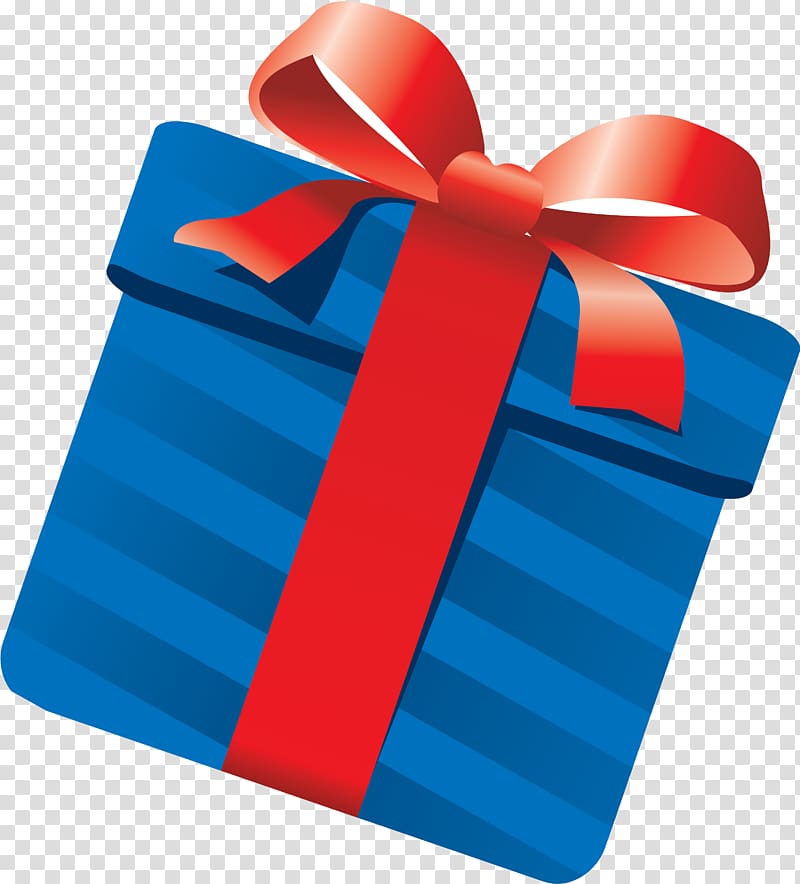 Gift Blue Gratis, Simple blue gift box transparent background PNG clipart