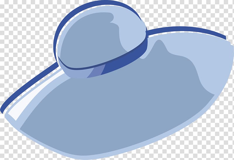 Hand painted blue hat transparent background PNG clipart