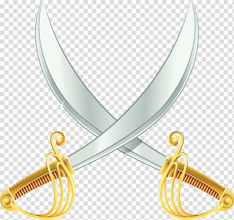 Sabre Knife Sword Weapon Illustration, Pirate weapon knife transparent background PNG clipart