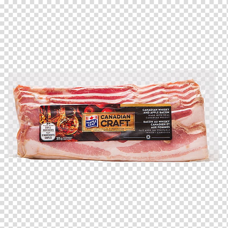 Back bacon Canadian whisky Canadian cuisine Meat, bacon transparent background PNG clipart