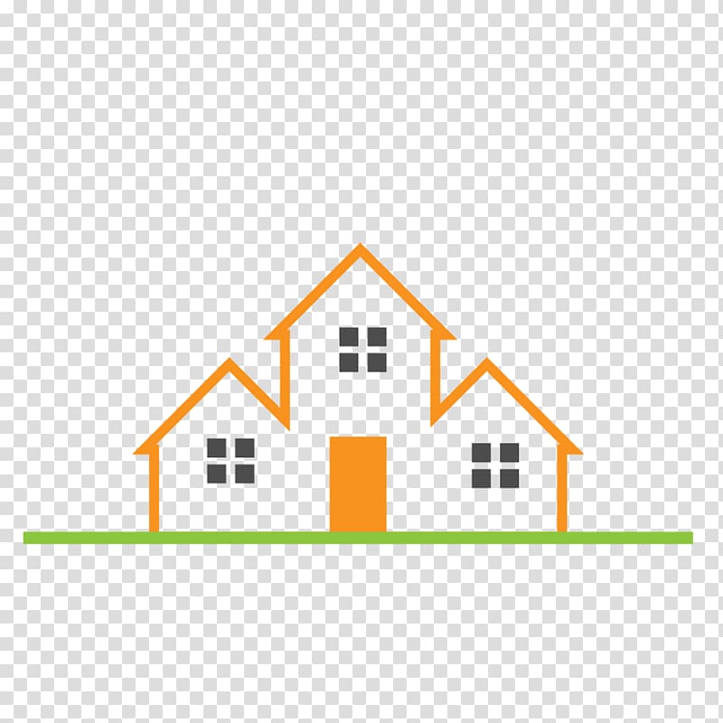 orange house , Logo Real Estate House Building, Orange real estate logo transparent background PNG clipart