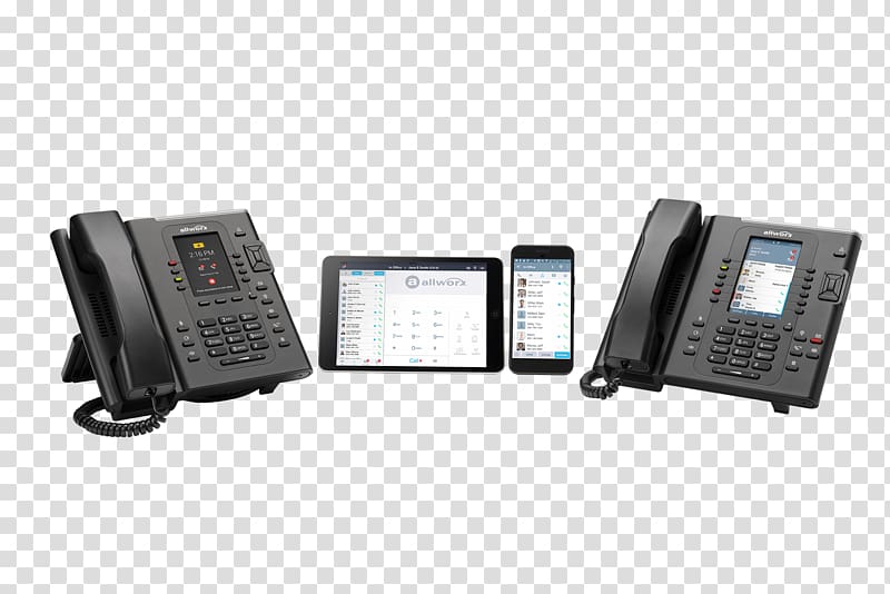 VoIP phone Voice over IP Business telephone system Allworx Corporation, others transparent background PNG clipart