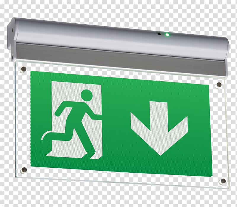 Exit sign Emergency exit Emergency Lighting Building, exit transparent background PNG clipart
