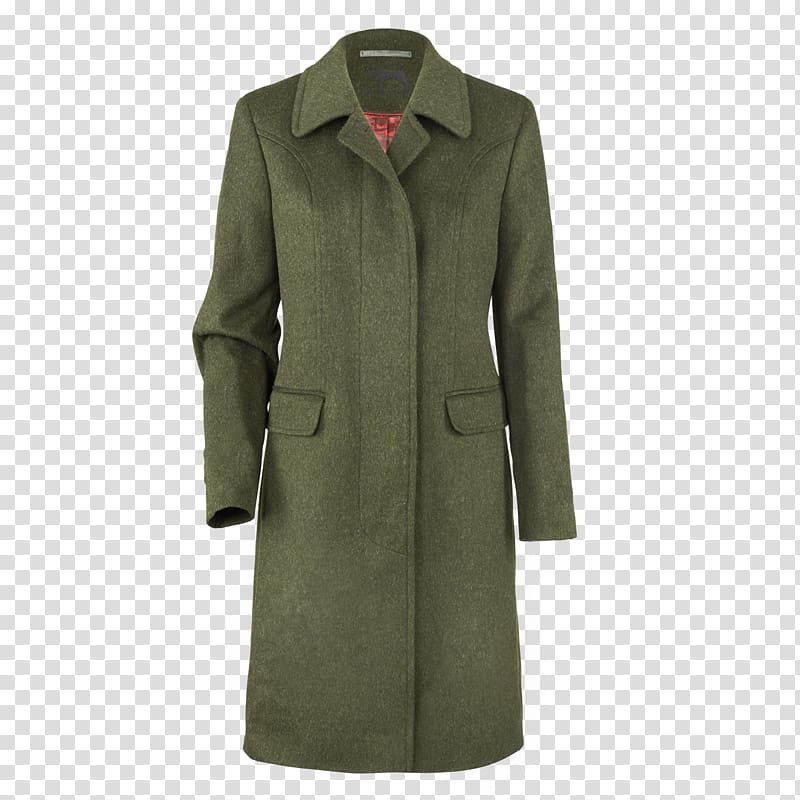 Overcoat Khaki Trench coat, Women coat transparent background PNG clipart