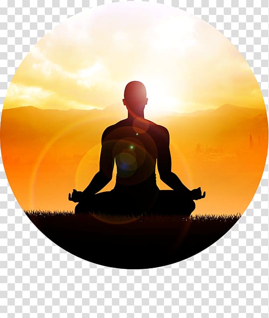 meditation silhouette chakra