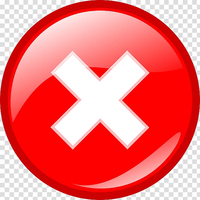 Red X button icon, Error HTTP 404 Icon, Red Cross Mark File transparent  background PNG clipart | HiClipart