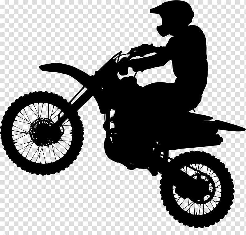 Motorcycle Silhouette Bicycle Motocross, dirt, bicycle, bicycle Accessory,  vehicle png