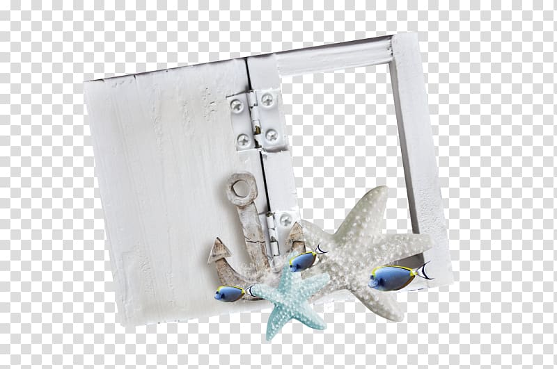 Sea frame , Ocean wind flower frame transparent background PNG clipart